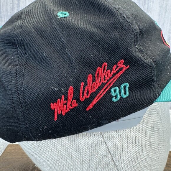 Vtg 90s Klaussner Racing Team Mike Wallace 90 Hat Cap Snap Back NASCAR Snap Back - Picture 2 of 7